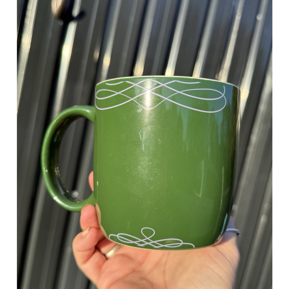 Starbucks 2020 Holiday Christmas Coffee Mug Green Purple Fa La La La La 18 oz - Picture 5 of 7